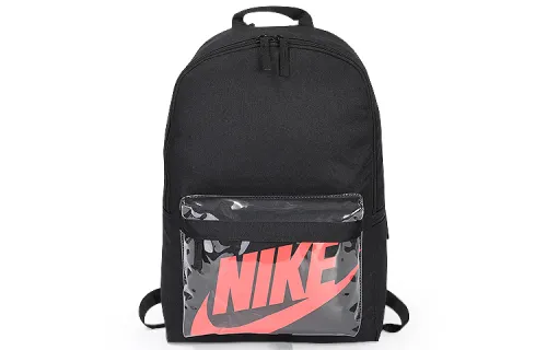 Nike PVC Backpack Regular Unisex Black Red