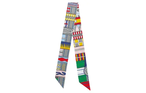 HERMES Twilly Scarves Women's Green