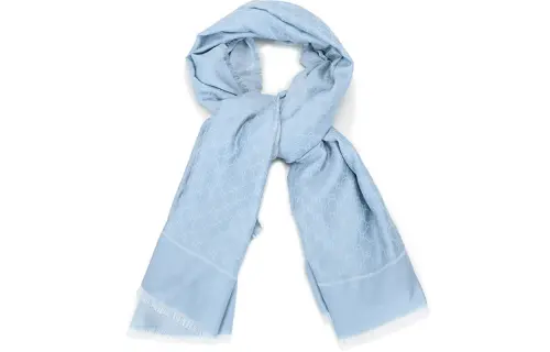GUCCI Knit Scarves Women's Light Blue