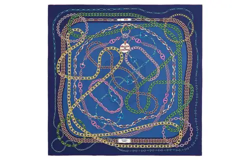 HERMES Scarves Women's Blue