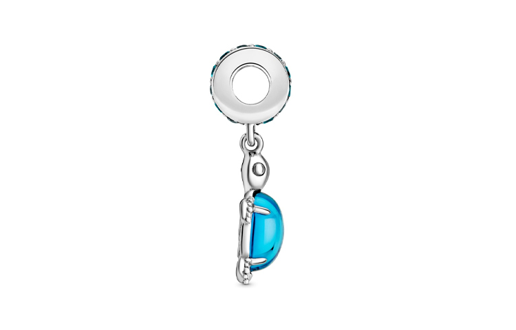 Шарм-подвеска Pandora (серебристый с синим) — фото 2