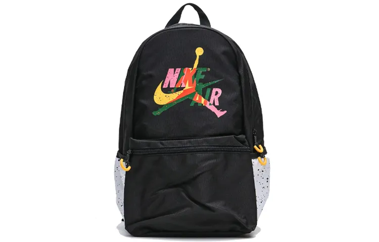 Jordan Polyester Basketball Bag Backpack Large Unisex Black White