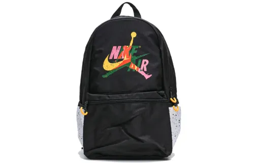 Jordan Polyester Basketball Bag Backpack Large Unisex Black White