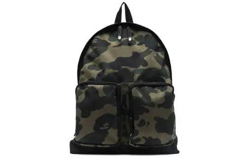 A BATHING APE Polyester Backpack Regular Unisex Green