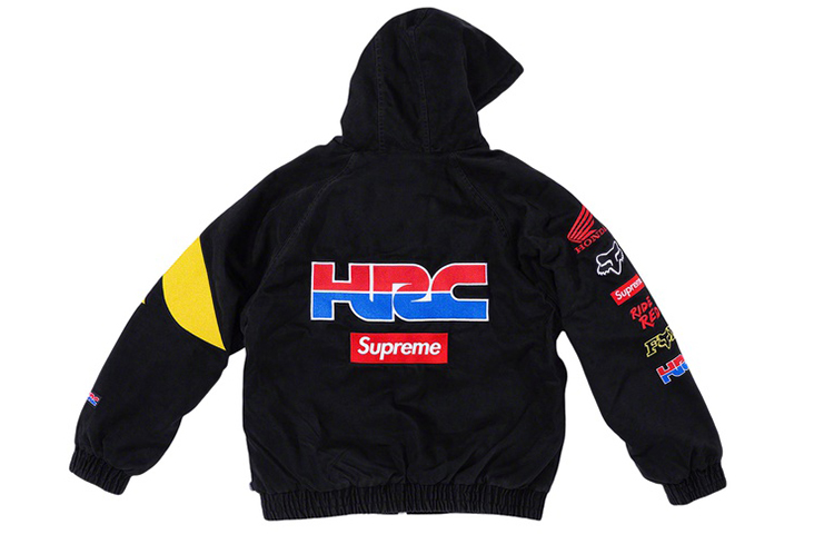 Куртка Supreme x Honda x Fox Racing (черная) — фото 2