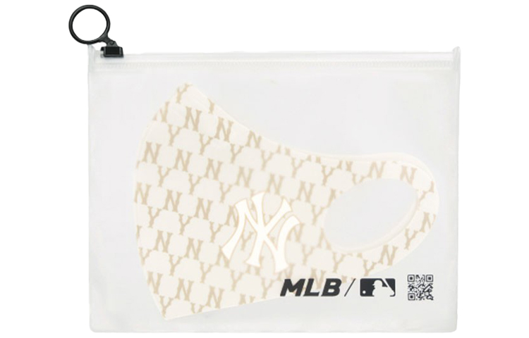 Маска MLB (черно-бело-синяя) — фото 3