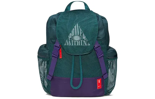 Nike Polyester Backpack Regular Unisex Dark Atom Blue & New Orchid Purple & Chili Red
