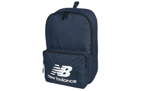 New Balance Zip Closure Polyester Backpack Regular Unisex Marine Blue