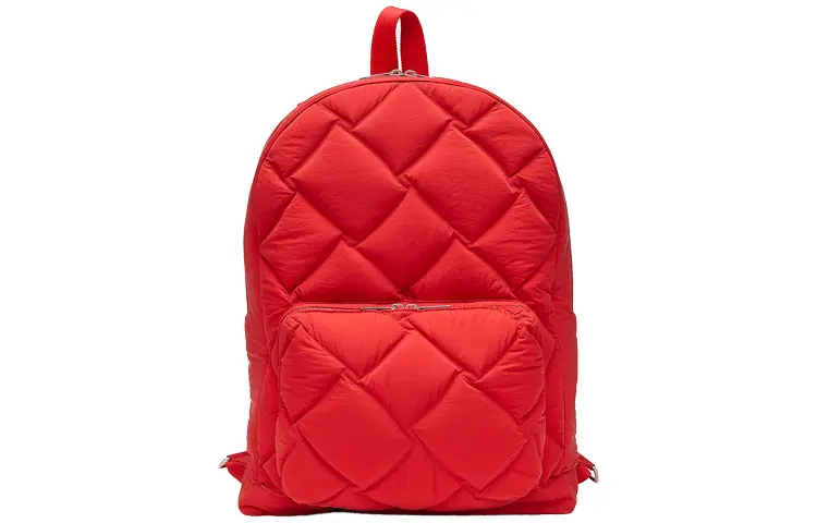 Bottega Veneta Nylon Backpack Regular Men's Red