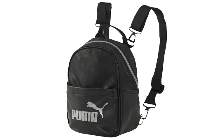PUMA Artificial Leather Backpack Mini Unisex Black