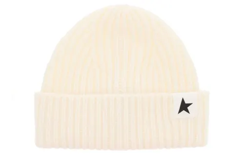 Golden Goose Deluxe Brand Star Patch Ribbed Beanie