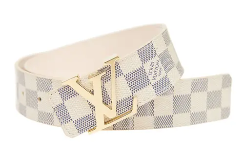 LOUIS VUITTON Pre Owned 2016 Damier Azur Initiales Belt