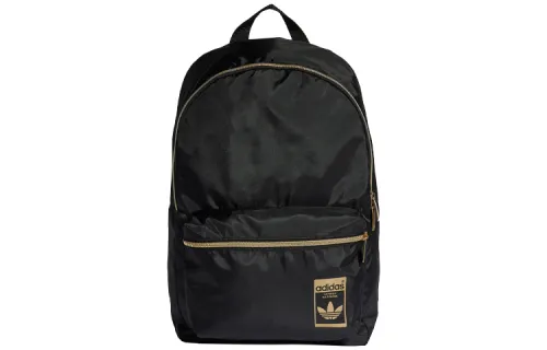 Adidas Originals Trefoil Polyester Backpack Regular Unisex Black Gold Colorway