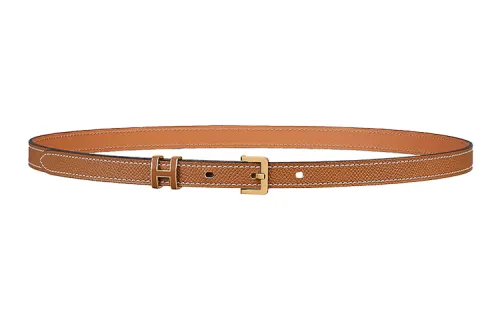 HERMES POP H Calfskin Leather Belts Women's Width 1.5cm