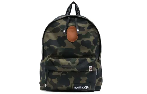 A BATHING APE Polyester Backpack Regular Unisex Army Green