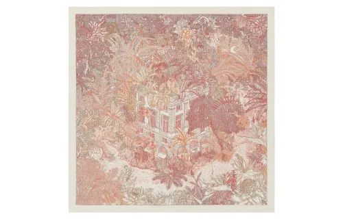HERMES Faubourg Knit Scarves Women's Pink