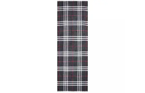 Burberry Lightweight Check Wool Scarf
