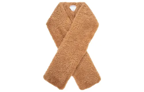 Bottega Veneta Knit Scarves Unisex Camel