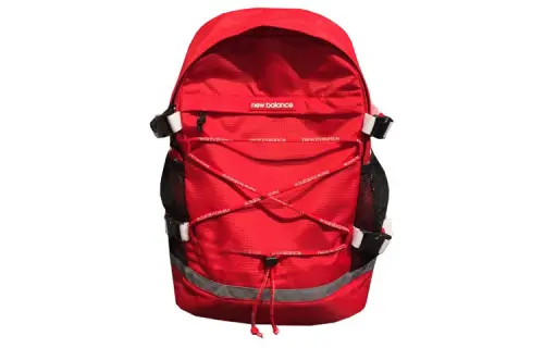 New Balance Fabric Backpack Travel Bag, Casual Bag Regular Unisex Red