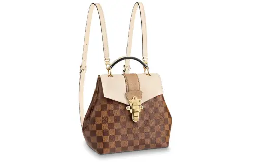 LOUIS VUITTON Clapton Backpack Damier Ebene Creme