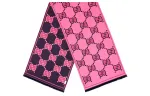 GUCCI Knit Scarves Unisex Pink/Blue
