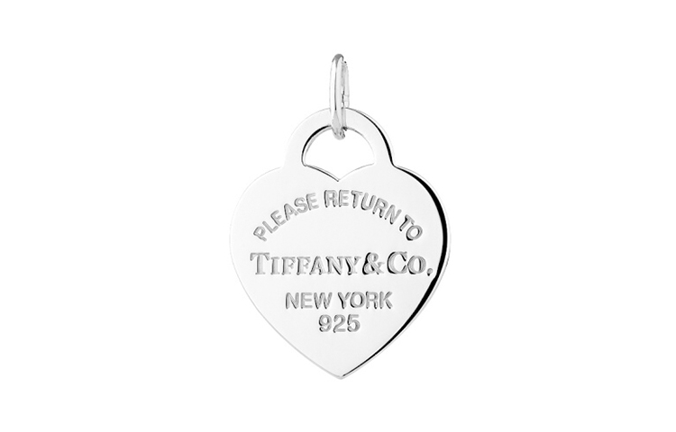Tiffany Return to Tiffany Collection New York Silver Heart Mark Charm Pendant Silver 925 Silver