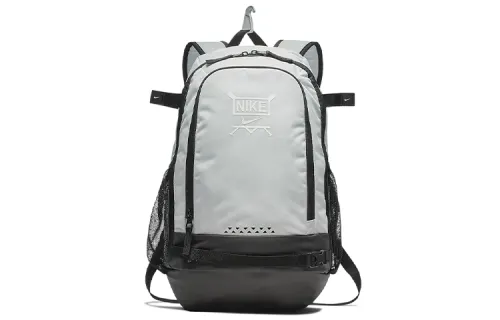 Nike Polyester Backpack Regular Unisex Gray White