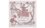 HERMES Scarves Women's Light Pink
