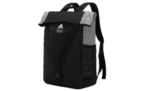 Adidas Polyester Handbag, Laptop Bag, Backpack Regular Unisex Black Gray Patchwork