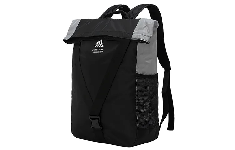 Adidas Polyester Handbag, Laptop Bag, Backpack Unisex Black Gray Patchwork