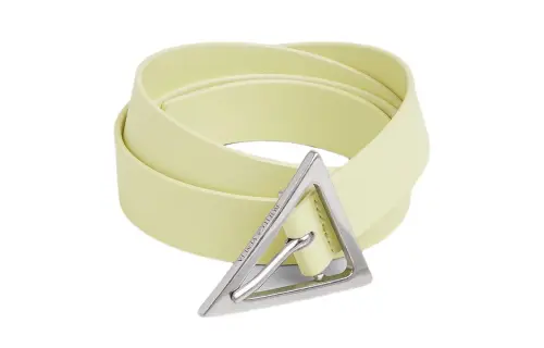 Bottega Veneta Leather Belts Men's Lemon Washed