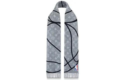 LOUIS VUITTON X NBA Knit Scarves Men's Black Gray