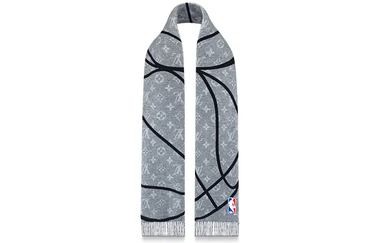 LOUIS VUITTON X NBA Knit Scarves Men's Black Gray