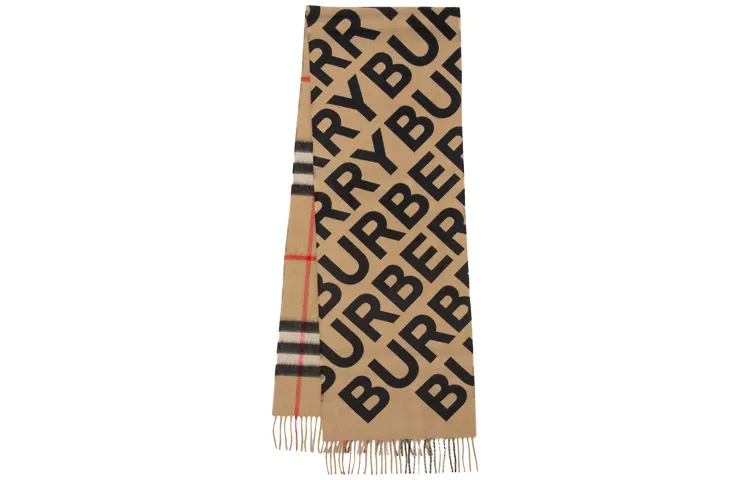 Burberry Cashmere Knit Scarves Unisex
