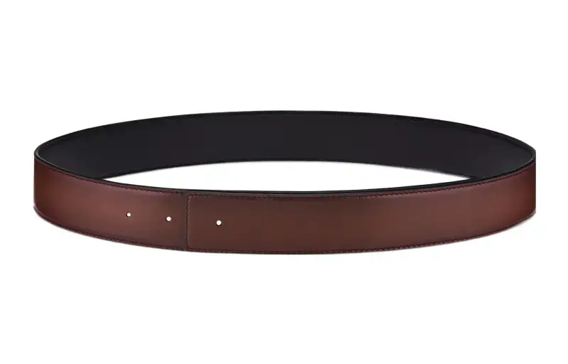 DIOR Double sided Cow Leather Belts Men's Brown 3.5cm