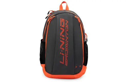 Li Ning Fabric Backpack Regular Unisex Gray Orange