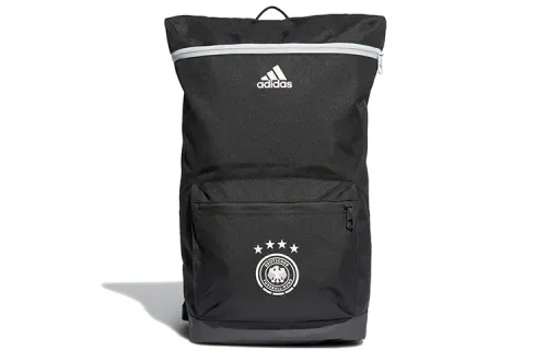 Adidas Recycled Polyester Plain Weave Fabric Sports Backpack Regular Unisex Charcoal Black