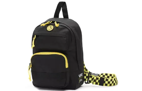 Vans NATIONAL GEOGRAPHIC Collaboration Polyester Crossbody Bag Unisex Yellow Black