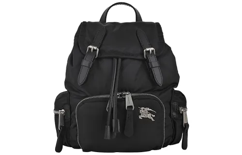 Burberry Canvas Backpack Unisex Black
