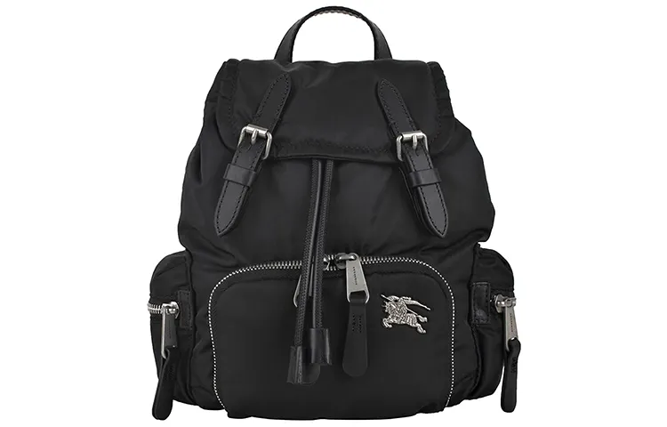 Burberry Canvas Backpack Unisex Black