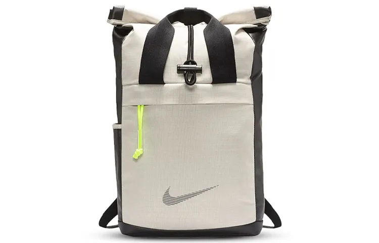 Nike Polyester Backpack Regular Men's Ecru