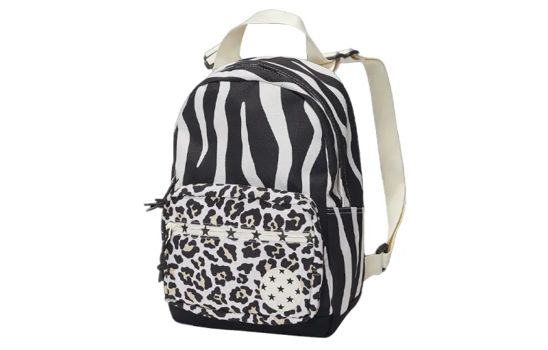 Converse Polyester Backpack Regular Unisex Zebra Print Color