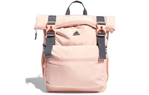 Adidas Metal Accessories Polyester Backpack Women's Light Pink Red