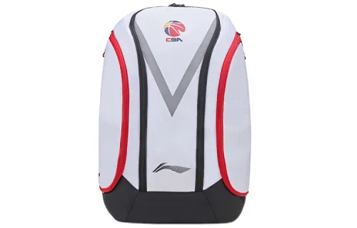 Li Ning Fabric Basketball Bag Backpack Regular Unisex White