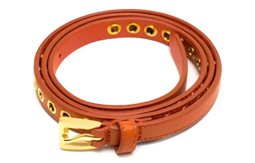 PRADA Leather Belts Women's Orange 
