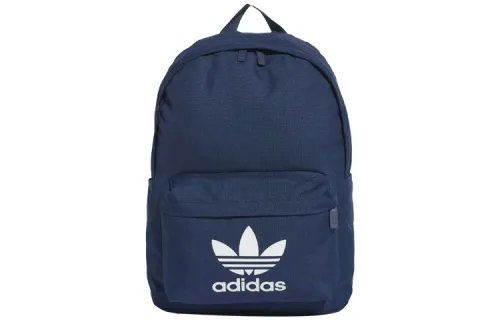 Adidas Originals Trefoil Recycled Polyester Fabric Backpack Unisex Marine Blue