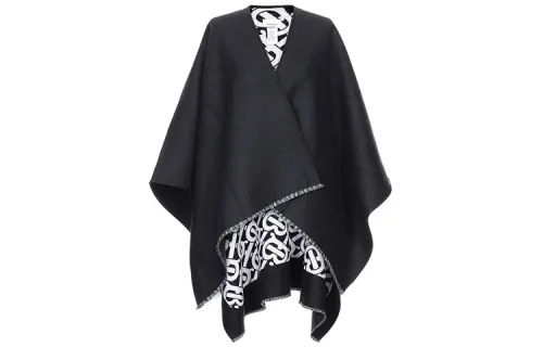Burberry Wool Shawls Women's Black