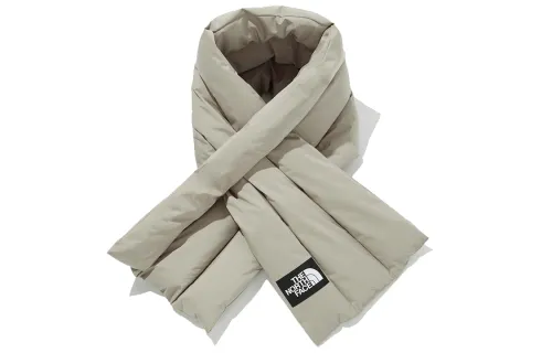 THE NORTH FACE Knit Scarves Unisex Gray Beige