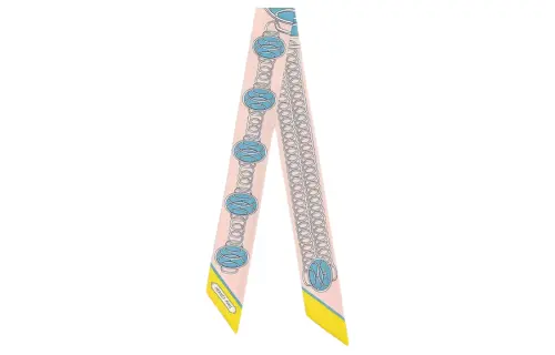 HERMES Mulberry Silk Scarf Women's