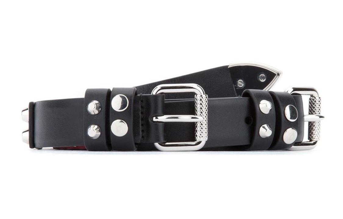 PRADA Leather Belts Women's Black
